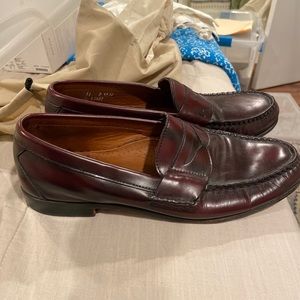 Allen Edmonds Walden Oxblood Leather Penny Loafer Size 11D Made in USA